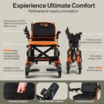 SuperHandy GoRide 2 Electric Wheelchair - 48V 2Ah Battery, 300Lbs Max Weight view 6