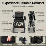 SuperHandy GoRide 2 Plus Electric Wheelchair + Seat Lift Assist Cushion Bundle view 6