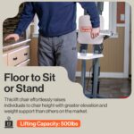 SuperHandy GoRise FS - Electric Floor to Standing Lift Assistant - 500Lbs Weight Limit view 2