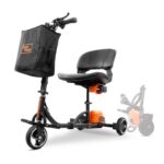 SuperHandy Passport Mobility Scooter - 48V 2Ah Battery, Lightweight (35 lbs), Foldable + Extra Battery view 2
