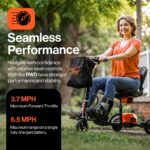 SuperHandy Passport Mobility Scooter for Adults - Foldable, 3 Wheel, Airline Travel Friendly - 6.5 Mile Range, 48V 2Ah Li-Ion Swappable Battery System (1 Li-Ion Battery) view 2