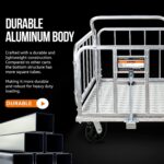 SuperHandy Platform Truck and Trailer - 1200Lb Capacity, Connects Directly to Utility Tugger view 4