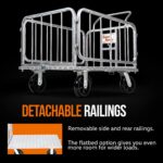 SuperHandy Platform Truck and Trailer - 1200Lb Capacity, Connects Directly to Utility Tugger view 5